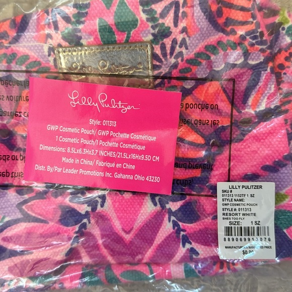 NIB GWP Lilly Pulitzer Cosmetic Pouch / She’s Too Fly Engineered - Picture 5 of 5
